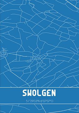 Blueprint | Map | Swolgen (Limburg) by Rezona