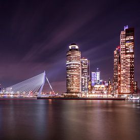 Rotterdam by night by Douwe van Willigen