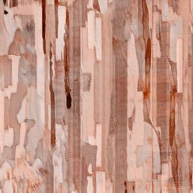 Japandi, Moderne natuurabstractie in warme bruine kleuren van FRESH Fine Art