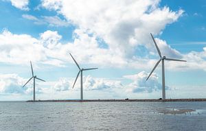 Windkraftanlagen In Einer Reihe