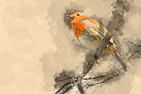 Little robin what do you sing early (artwork)
