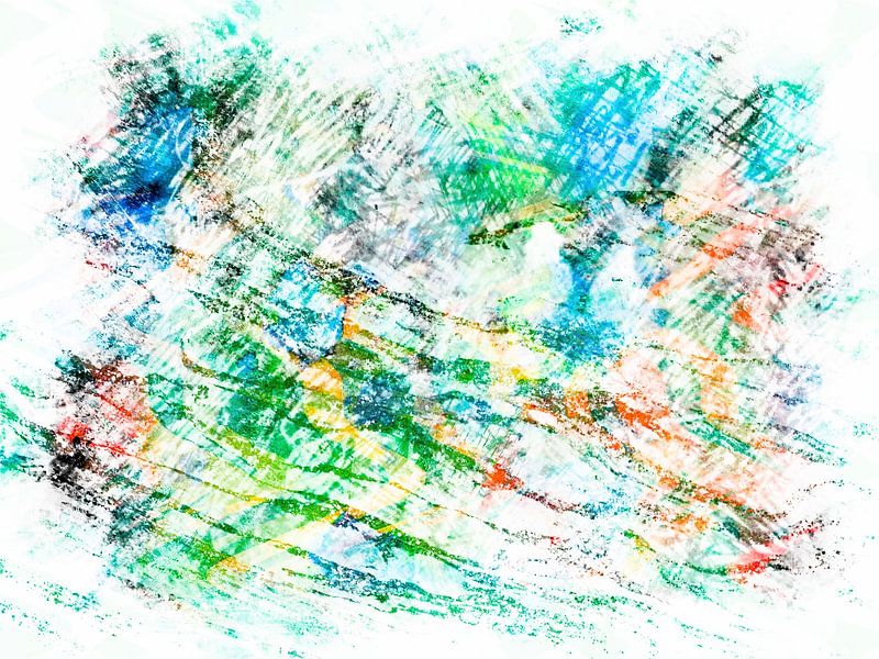 Landscape in Scandinavian Expressionism by Mad Dog Art