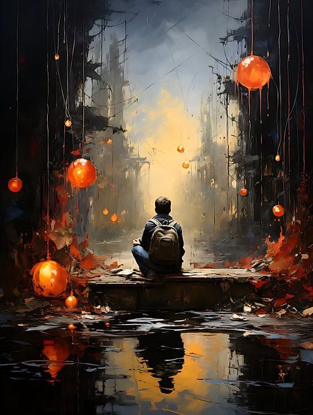 Banksy meets Pollock art by PixelPrestige