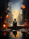 Banksy meets Pollock art by PixelPrestige thumbnail