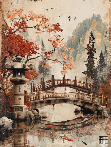 Herfstbespiegelingen: Een Japanse oase van Artivisual