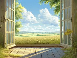 belle vue de la chambre sur Egon Zitter