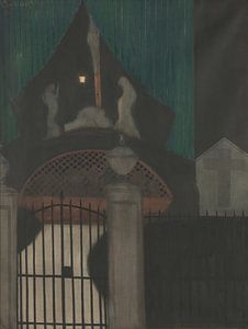 Léon Spilliaert - Kalvarienberg und Fegefeuer in Ostende (1908)