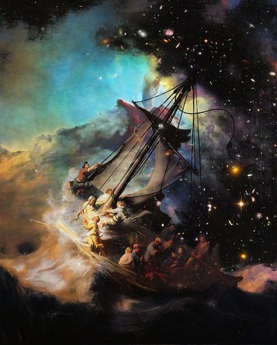 Storm of Galilei by Zanolino and Rembrandt by Giovani Zanolino