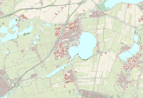 Kaart van Kaag en Braassem