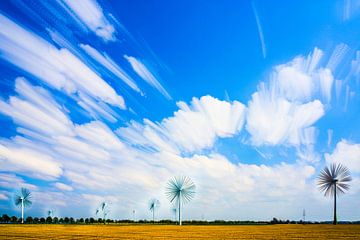 Windmühlen als Blumen