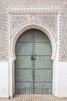 Green door in Marrakech