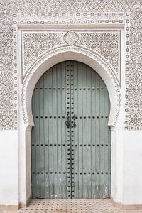 Grüne Tür in Marrakesch