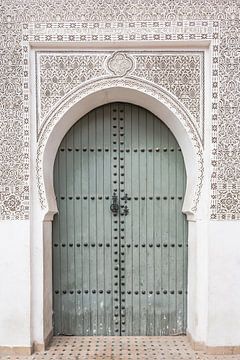 Groene deur in Marrakesh van Photolovers reisfotografie
