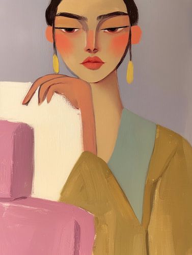 Modern en abstract portret