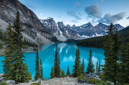 Lake Moraine in de Rocky Mountains