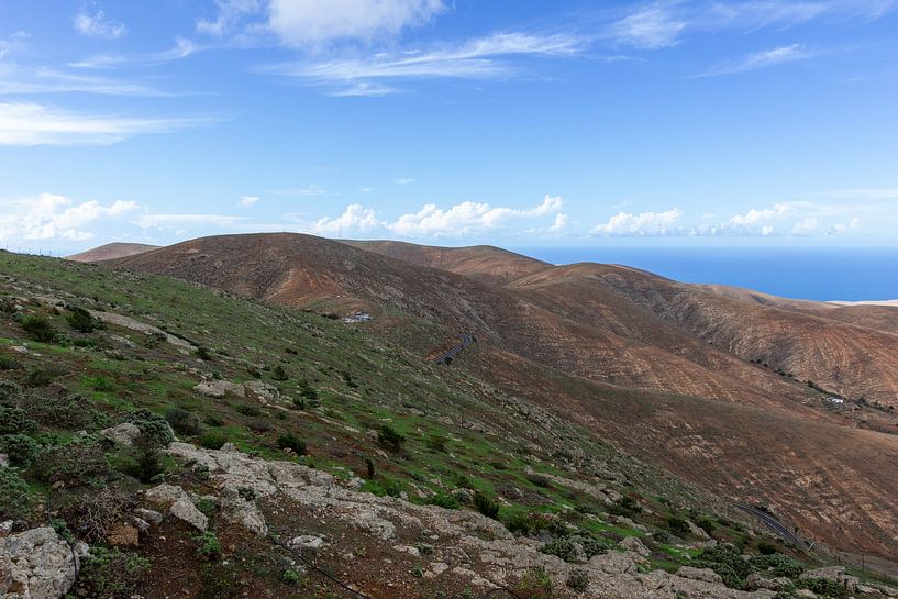 Vue panoramique depuis le point de vue Mirador Morro Velosa à Fuerteventura par Reiner Conrad