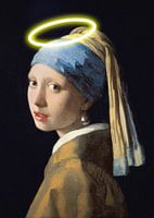 Mädchen mit einem Halo