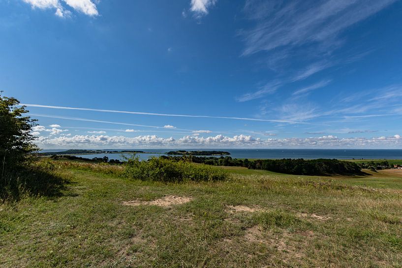 Groß Zicker, Blick zum Klein Zicker, den Zicker See und die Ostsee, Rügen von GH Foto & Artdesign