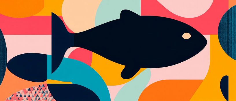 Farbenspiel im stillen Wasser von Poster Art Shop