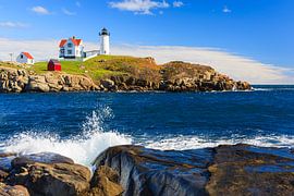 De Nubble-vuurtoren, Maine van Henk Meijer Fotografie