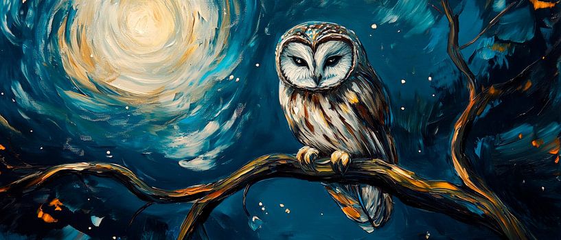 Owl's eye view by moonlight by Poster Art Shop