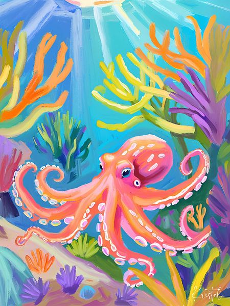 Oktopus in voller Ausprägung von Trinkets NL ✪ Design Studio