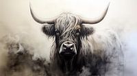 Grote grazer de Schotse hooglander
