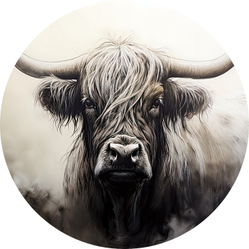 Grote grazer de Schotse hooglander van Vlindertuin-Art