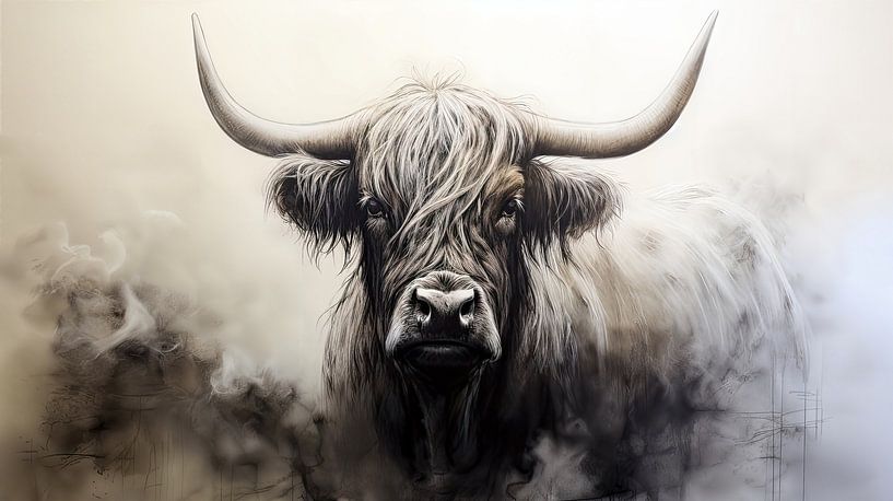Big grazer, le montagnard écossais par Vlindertuin-Art