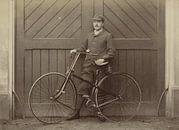 Dhr Rutgers en zijn fiets, 1888 van Currently Past thumbnail
