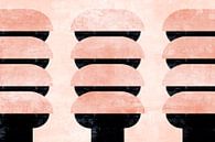 Modern Abstract Japandi Zen Pagoda in pastel colours by FRESH Fine Art thumbnail