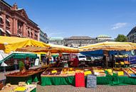Wekelijkse markt op de Domshof, Bremen van Torsten Krüger thumbnail