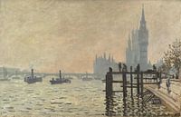 De Theems onder Westminster, Claude Monet van Meesterlijcke Meesters thumbnail