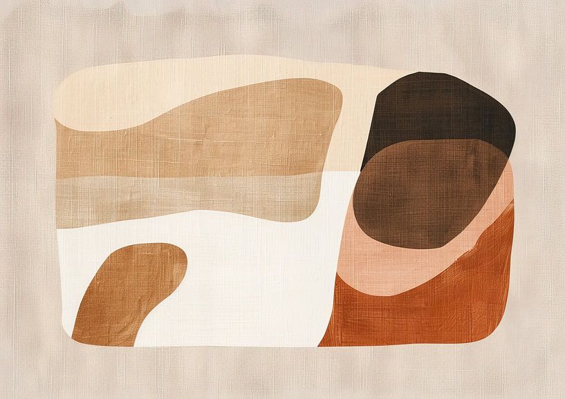 Peinture abstraite - L'élégance feutrée de la nature par Collection Moderne