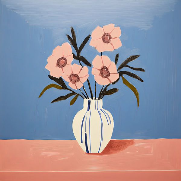 Vase Matisse inspired still life by Niklas Maximilian