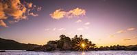 Coucher de soleil à Praslin