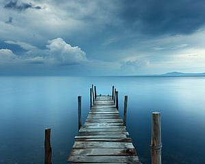 Blaue Stunde am Meer