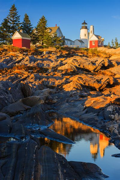 Pemaquid Point Light during sunset by Henk Meijer Photography