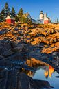 Pemaquid Point Light during sunset by Henk Meijer Photography thumbnail