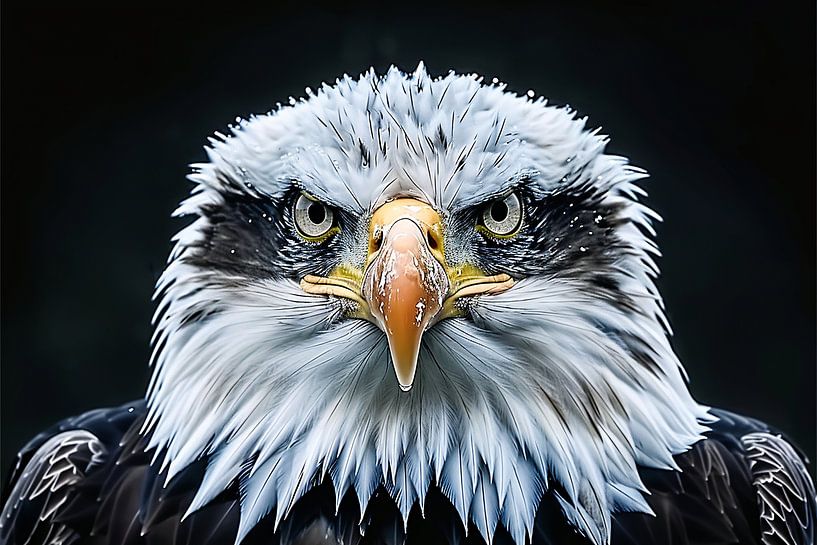 Detaillierte Nahaufnahme eines Adlers von Art & Soul Creations