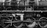Locomotive à vapeur en noir et blanc par Sjoerd van der Wal Photographie Aperçu
