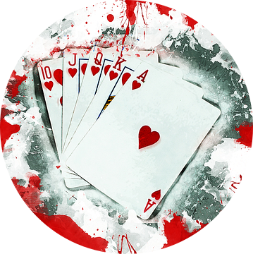 pokerkaart #poker #spel van JBJart Justyna Jaszke