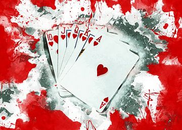 pokerkaart #poker #spel van JBJart Justyna Jaszke