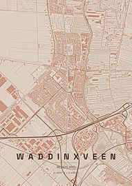 Stadtplan von Waddinxveen von Stef van Campen