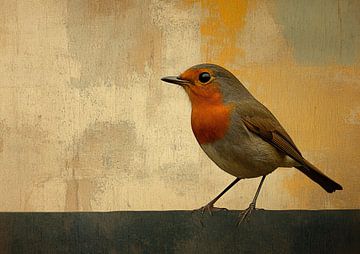 Oranje Vogel | Vogel Oranje van Modern Collection