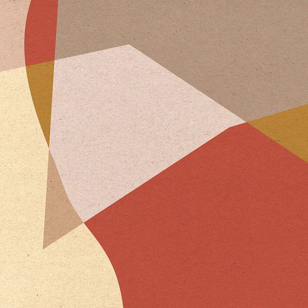Modernes Retro. Abstrakte und geometrische Formen Nr. 12 von Dina Dankers