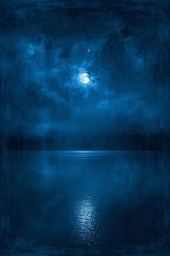 Mondnacht über dem stillen See von Dante S