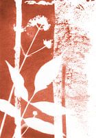 Abstract Terracotta Leaves