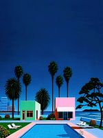 Hiroshi Nagai - City Pop Dampgolf Esthetische Kunst