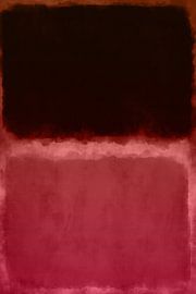 Farbblöcke in Schwarz, Rot und Rost. Abstrakt in neutralen Tönen. von Dina Dankers